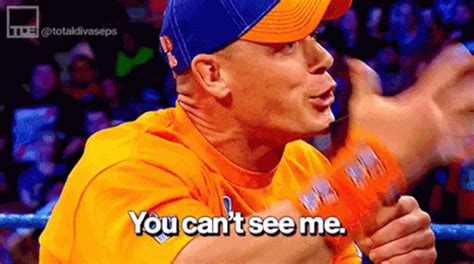 john cena you cant see me gif|john cena invisible joke.